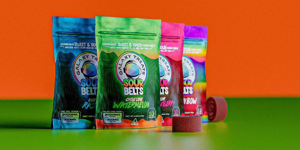 Galaxy Treats Sour Belts Gummies