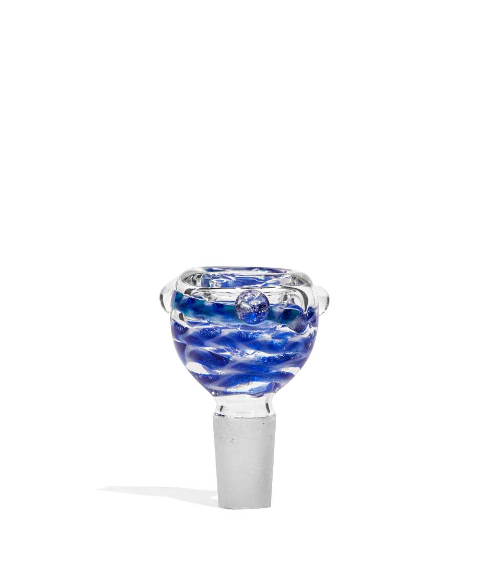14mm Inside Out Colored Bowl glass bowl piece bong on white background