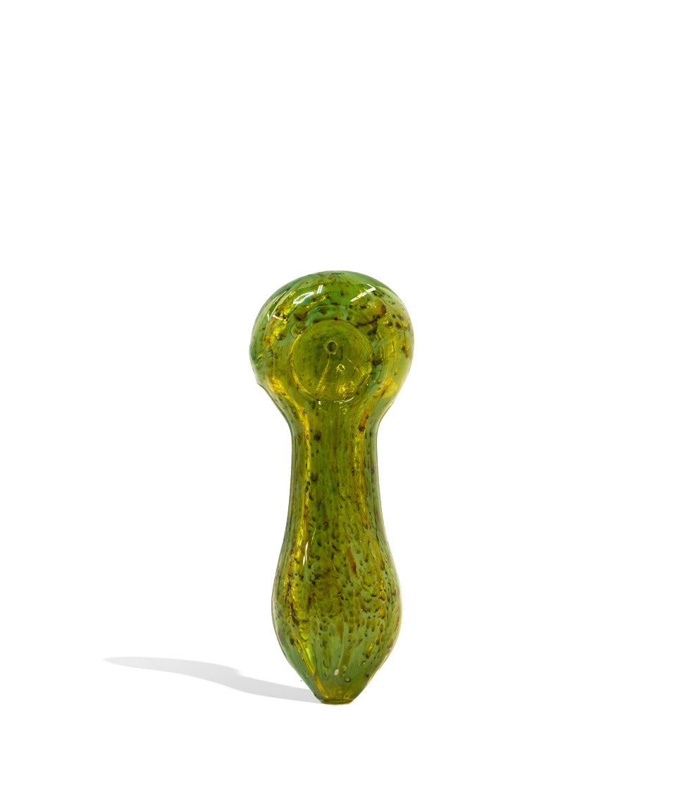 3.5 inch Hand Pipe with Mixed Art Colors glass hand pipe on white background