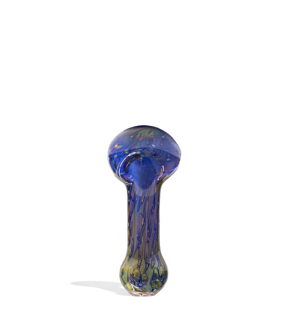 3 inch Double Glass Fancy Hand Pipe glass hand pipe on white background