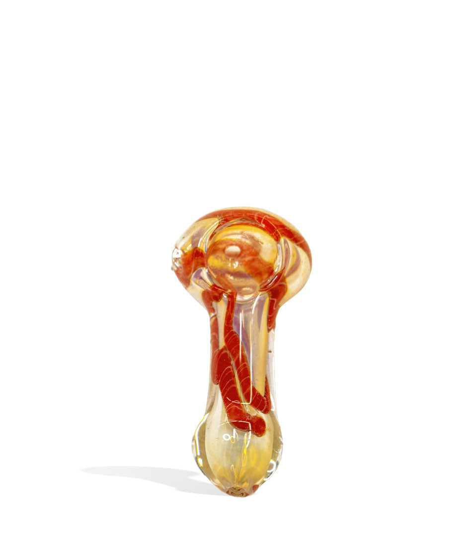 3 inch Fumed Spoon Hand Pipe glass hand pipe on white background
