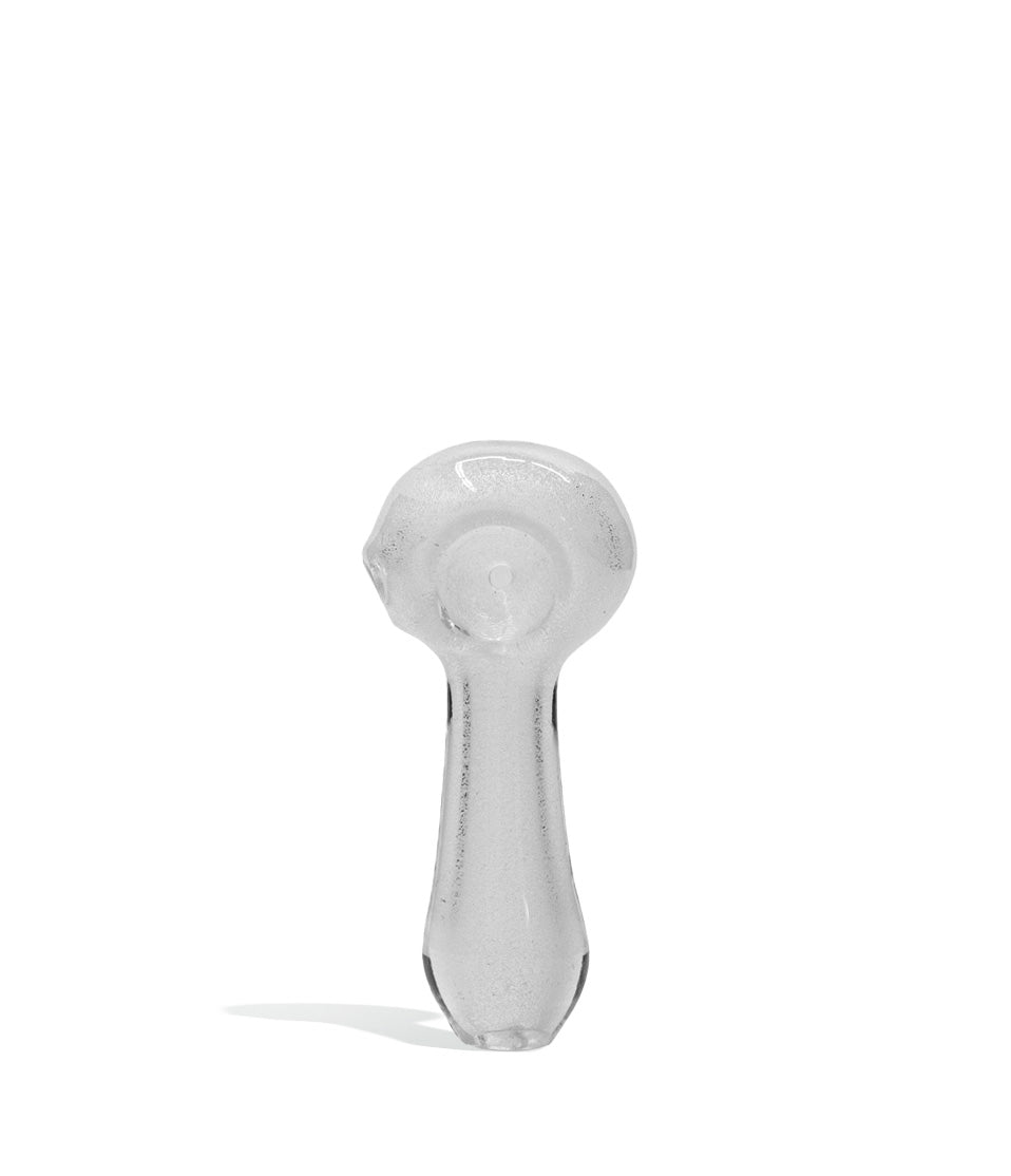 3 inch Glow in the Dark Handpipe glass hand pipe on white background