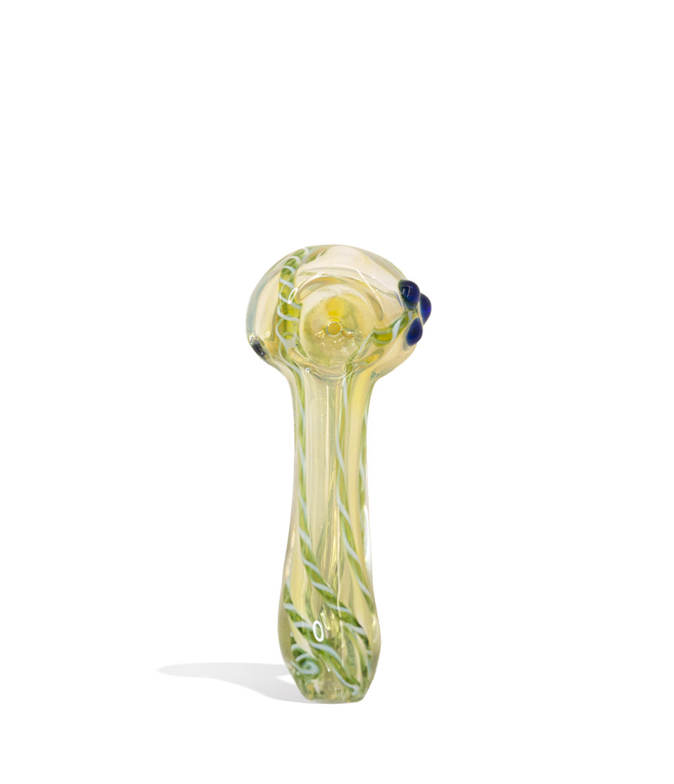 3 inch Mix Colored Art Hand Pipe glass hand pipe on white background
