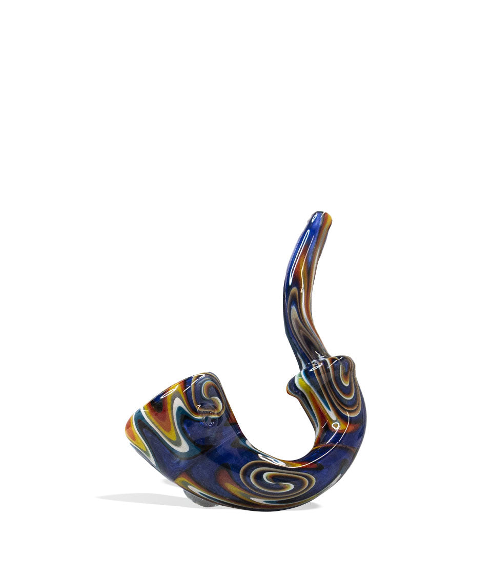 5 inch Glass Sherlock Hand Pipe glass hand pipe on white background