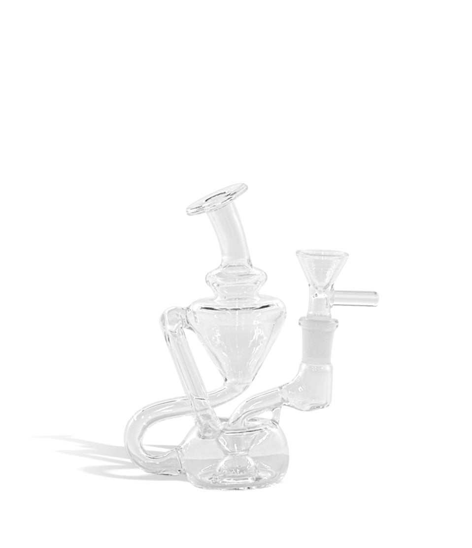 5 inch Mini Recycler Water Pipe with 10mm Bowl glass water pipe bong on white background