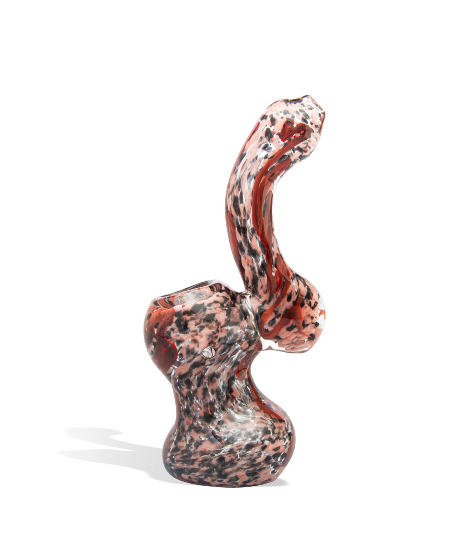 6 inch Multi Colored Art Bubbler glass bubbler pipe on white background
