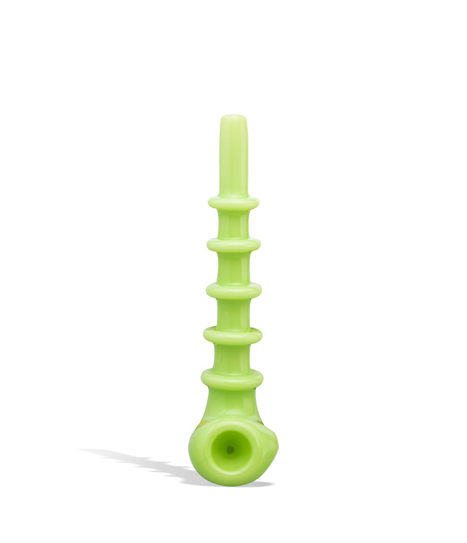 6 inch US Milky Glass Colored Sherlock Hand Pipe glass hand pipe on white background