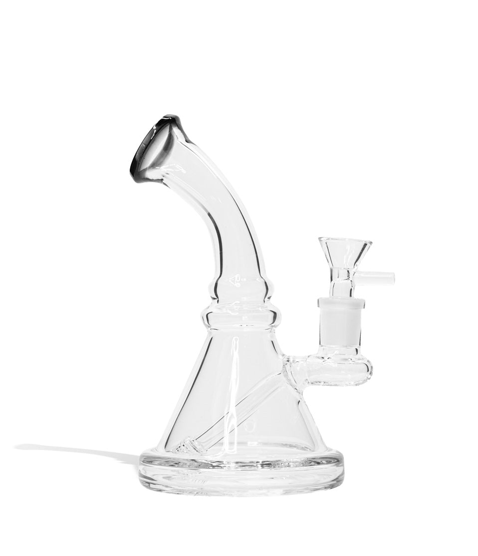 7 Inch 5mm Thick Banger Hanger with Funnel Bowl glass water pipe bong on white background