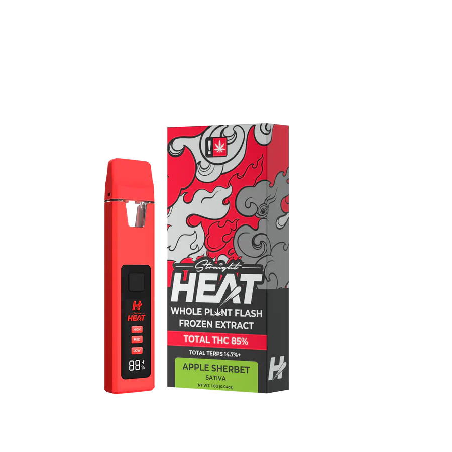 Straight Heat THC Disposable Vape Apple Sherbet