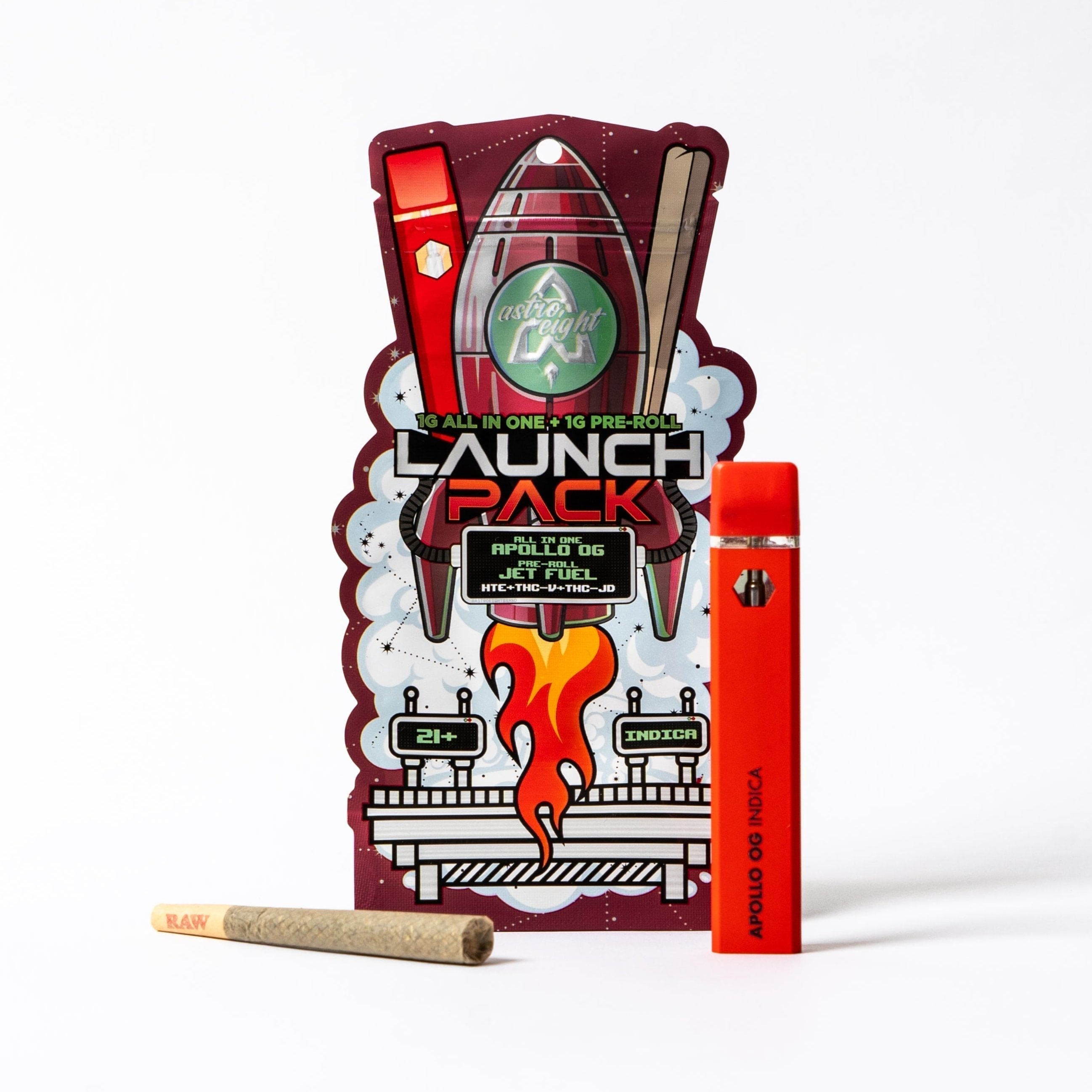 Astro Eight Launch Pack AIO + Pre-Roll - Apollo OG / Jet Fuel