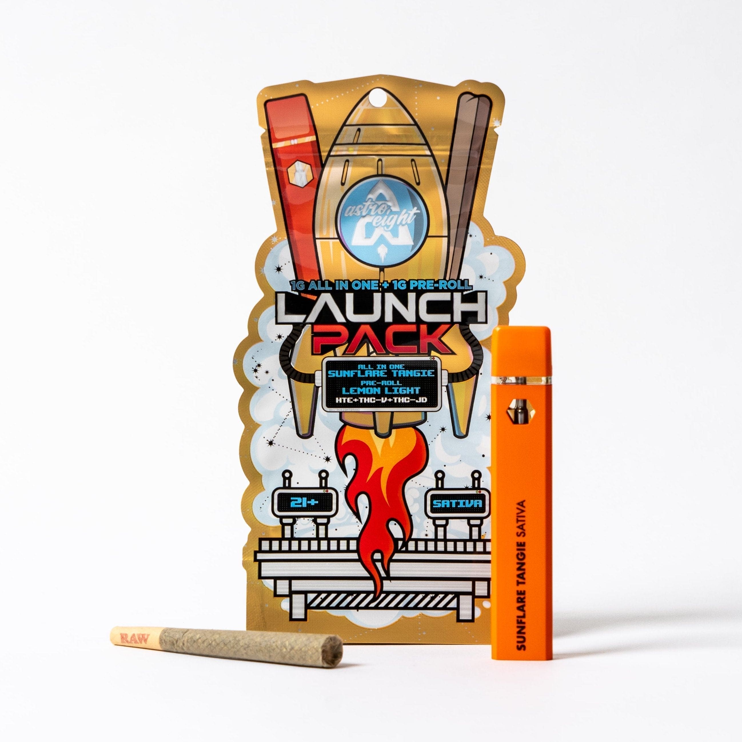 Astro Eight Launch Pack AIO + Pre-Roll - Sunflare Tangie / Lemon Light