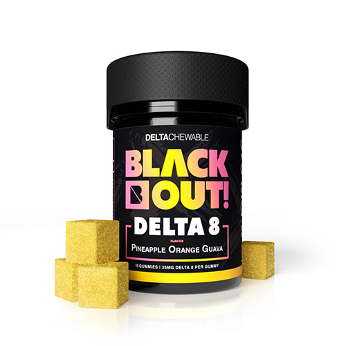 Black Out Delta 8 Gummies Pineapple Orange Guava