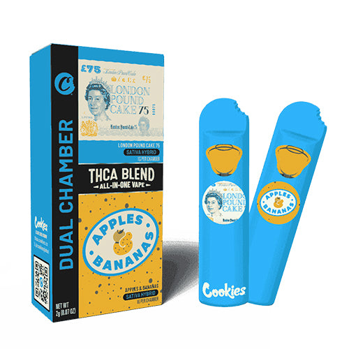 Cookies Dual Chamber THCA Disposable - LPC75 / Apples & Bananas