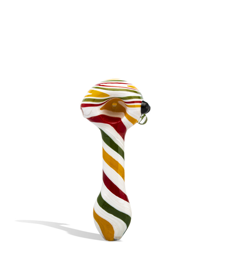 4 inch Colored Tube Art Hand Pipe glass hand pipe on white background