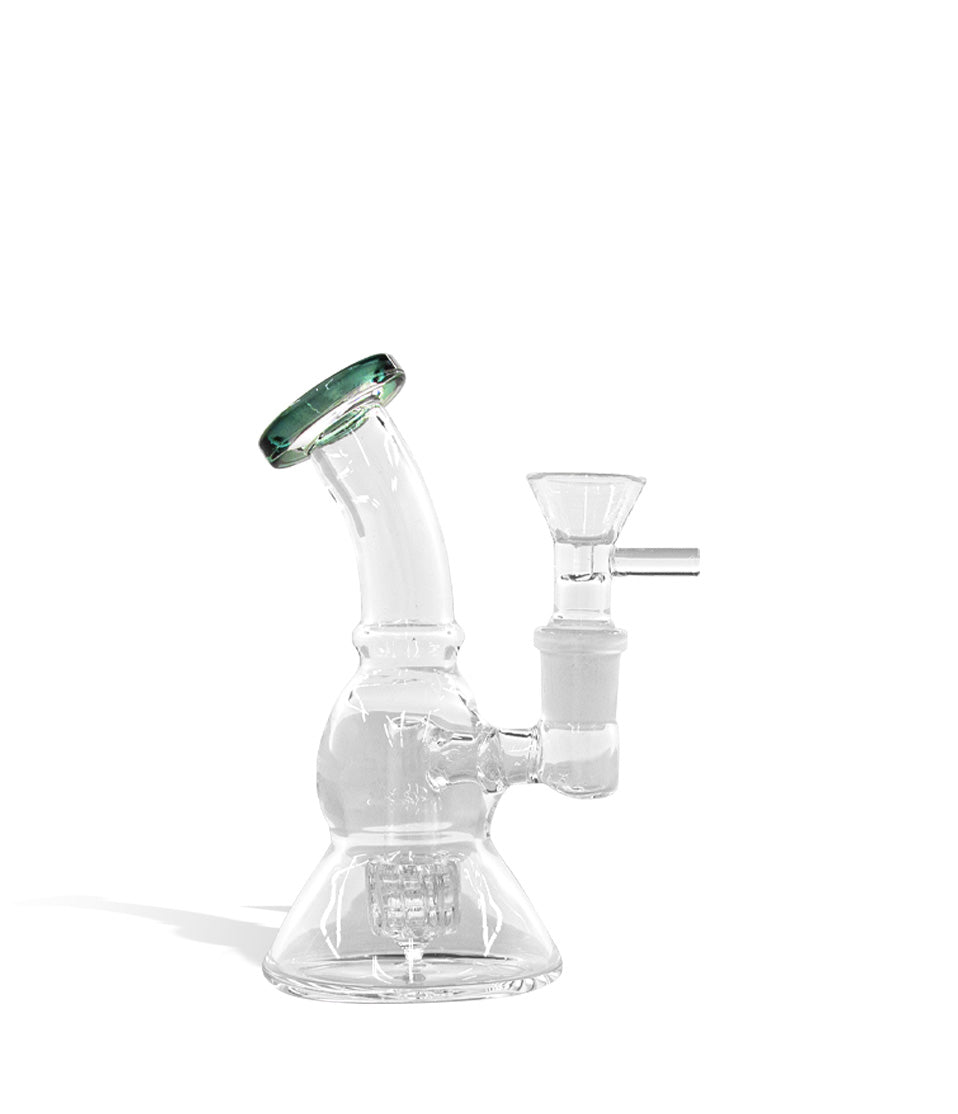6 Inch Colored Banger Hanger with Funnel Bowl glass water pipe bong on white background