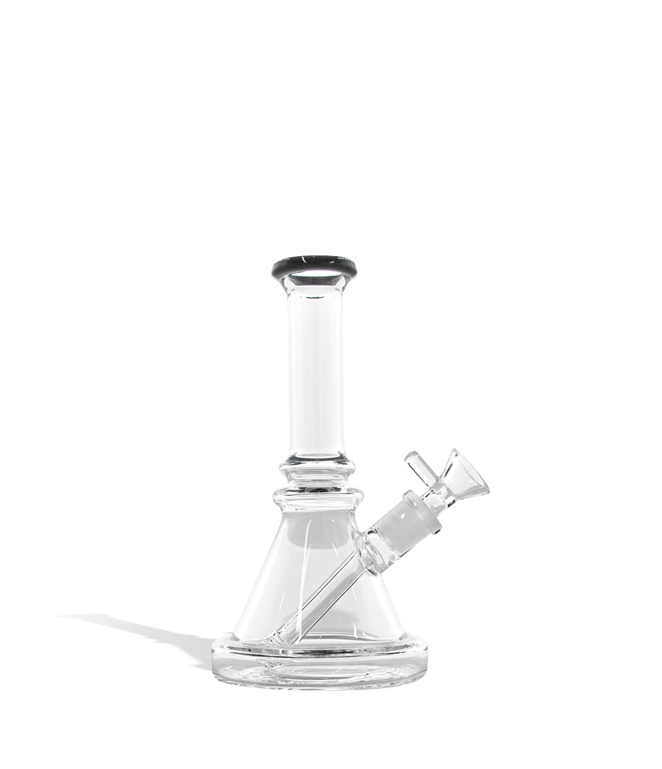 7 inch 5mm Thick Glass Banger Hanger with Funnel Bowl glass water pipe bong on white background