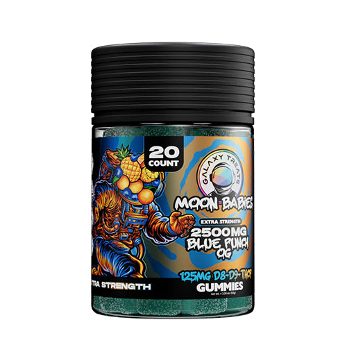 Galaxy Treats Moon Babies D8-D9-THCP Gummies 2500mg - Blue Punch OG