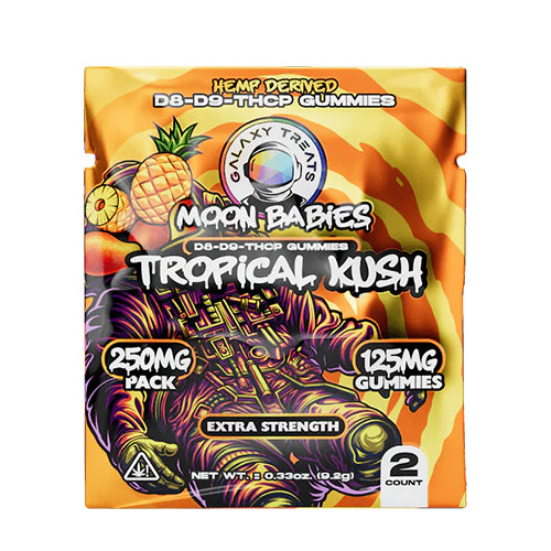 Galaxy Treats Moon Babies D8-D9-THCP Gummies 250mg - Tropical Kush