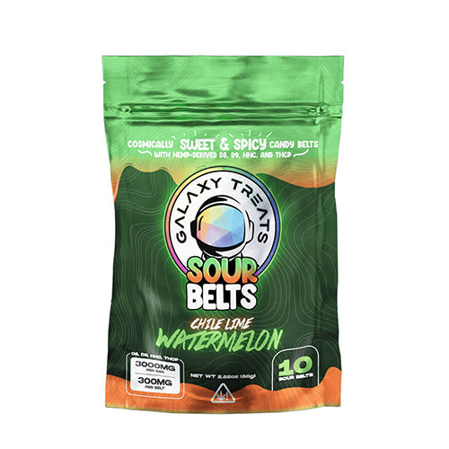 Galaxy Treats Sour Belts Gummies - Chile Lime Watermelon