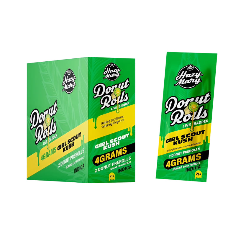 Hazy Mary Donut Rolls Live Bladder Pre-Rolls - Girl Scout Kush