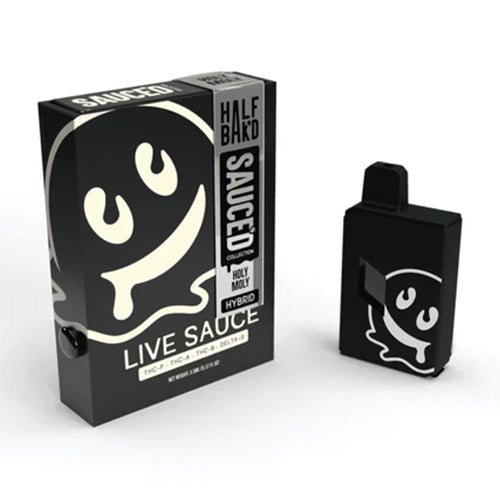 Half Bakd Sauced Live Resin Disposable - Holy Moly