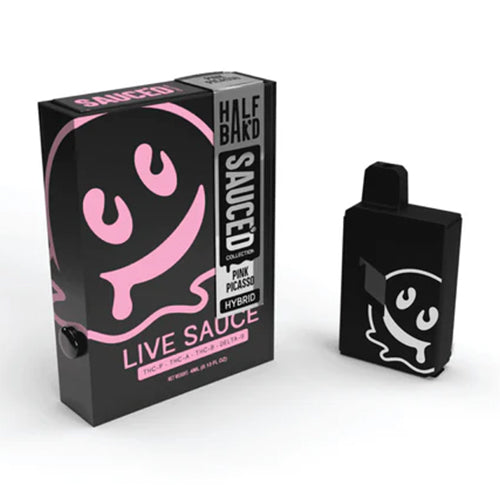 Half Bakd Sauced Live Resin Disposable - Pink Picasso