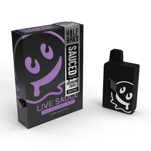 Half Bakd Sauced Live Resin Disposable - Raspberry Cough