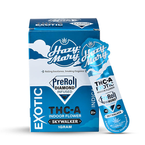 Hazy Mary Exotic Diamond Infused Pre-Rolls Skywalker