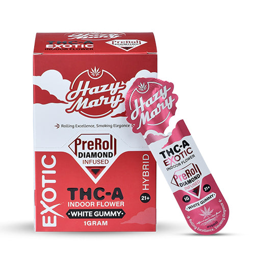 Hazy Mary Exotic Diamond Infused Pre-Rolls White Gummy