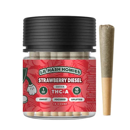 Hidden Hills Lil Hash Homies THCA Pre-Rolls 1g - Strawberry Diesel