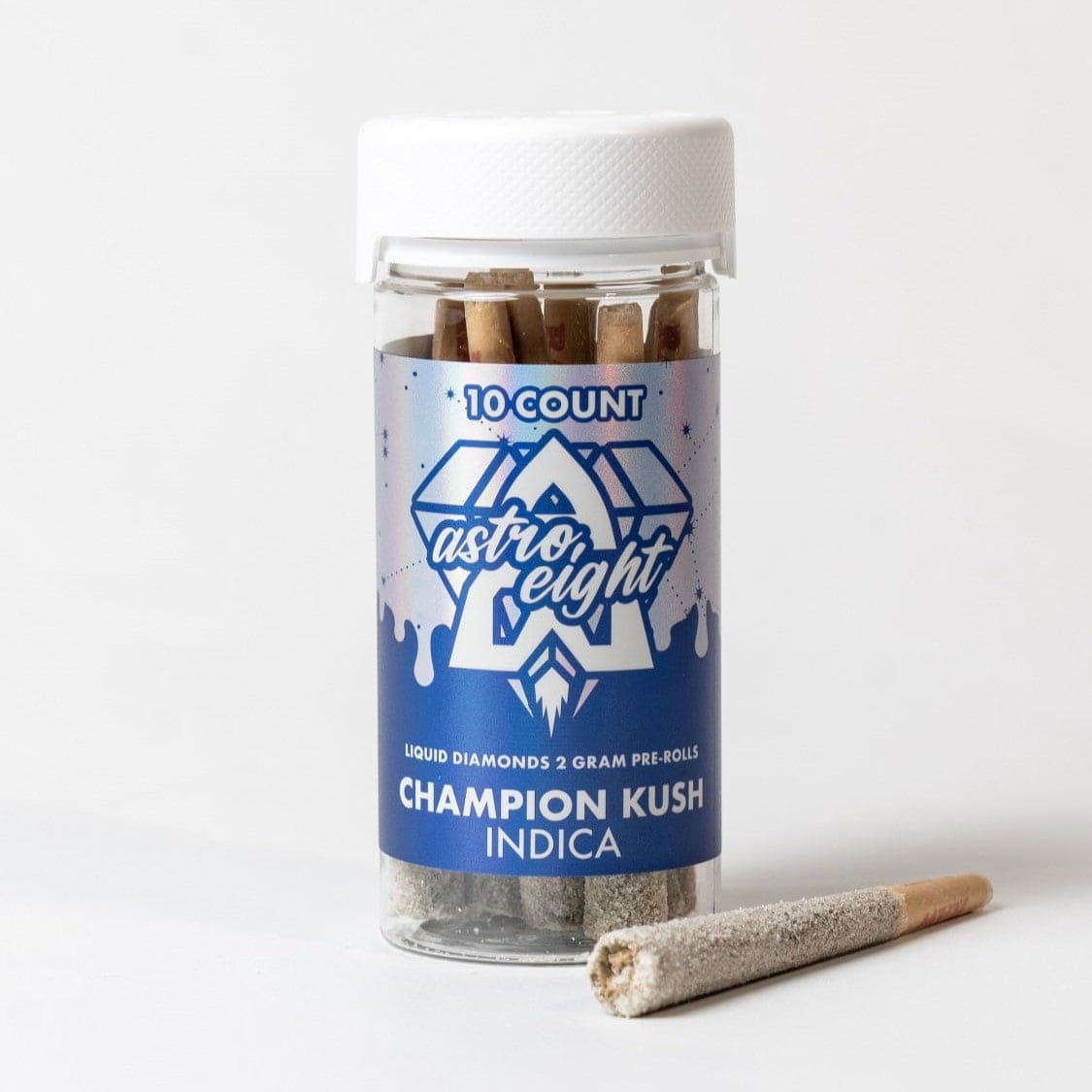 Astro Eight THC-A Liquid Diamond Pre-Rolls - Champion Kush