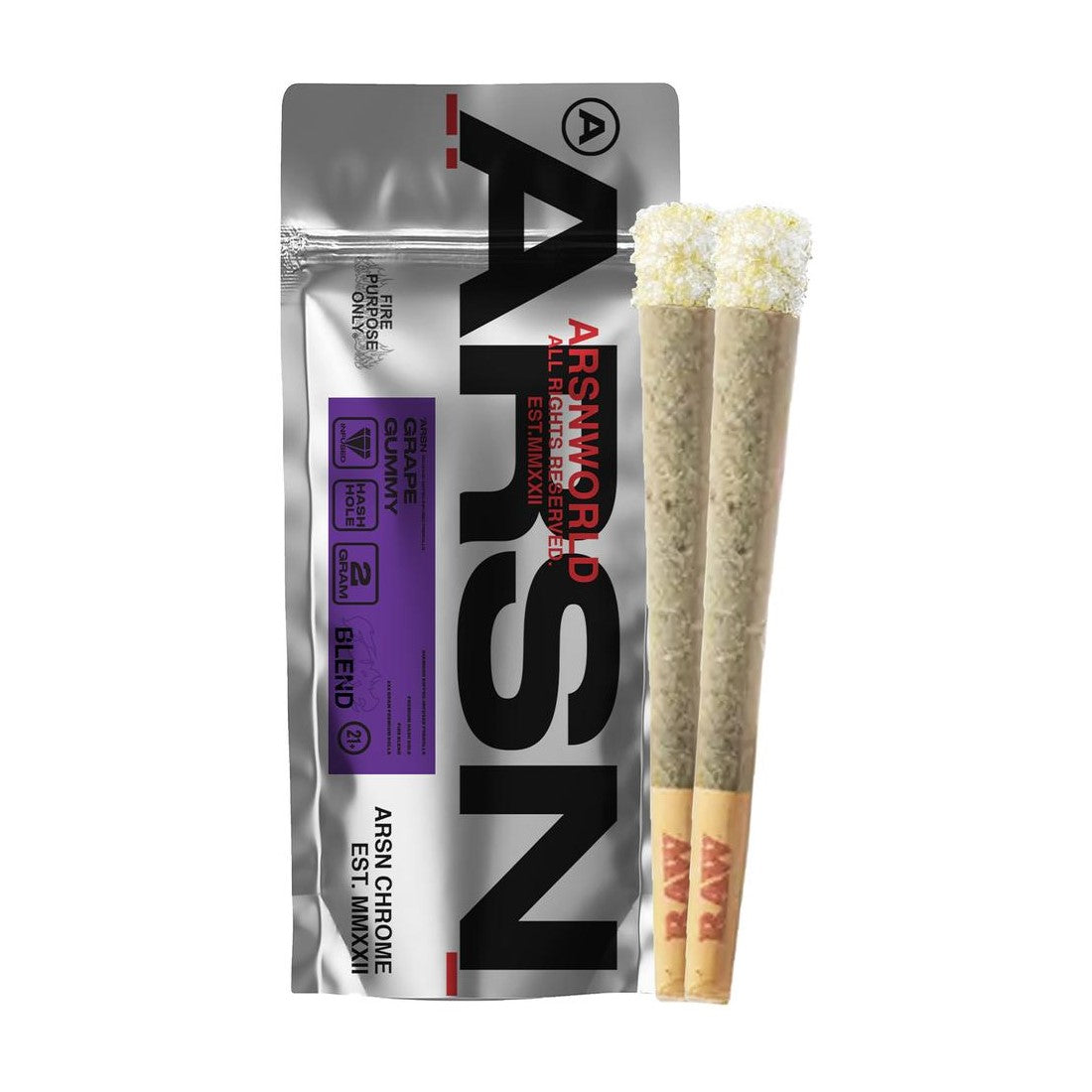 ArsnWorld Diamond Dipped THC-P Pre-Rolls - Grape Gummy
