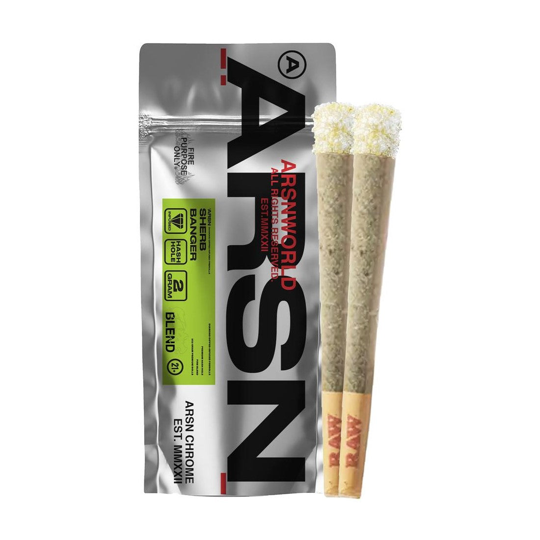 ArsnWorld Diamond Dipped THC-P Pre-Rolls Sherb Banger