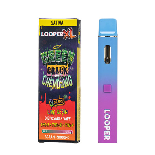 Looper XL Live Resin Disposable 3g - Green Crack Chemdawg