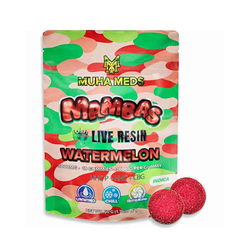 Muha Meds Live Resin Mambas Gummies - Watermelon