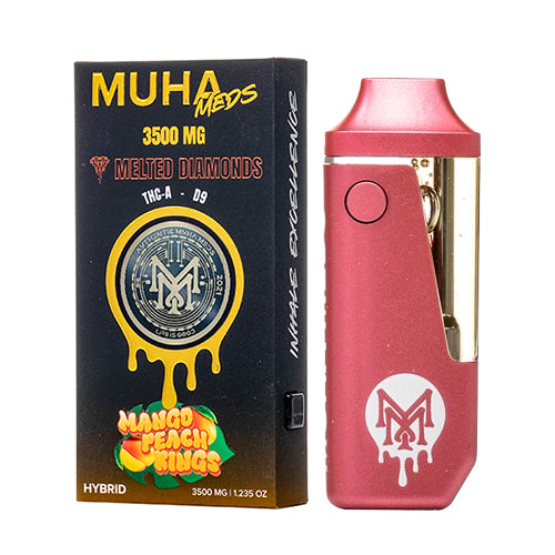 Muha Meds Melted Diamonds Disposable - Mango Peach Rings