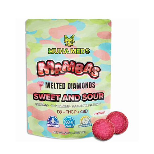 Muha Meds Melted Diamonds Mambas Gummies - Sweet and Sour