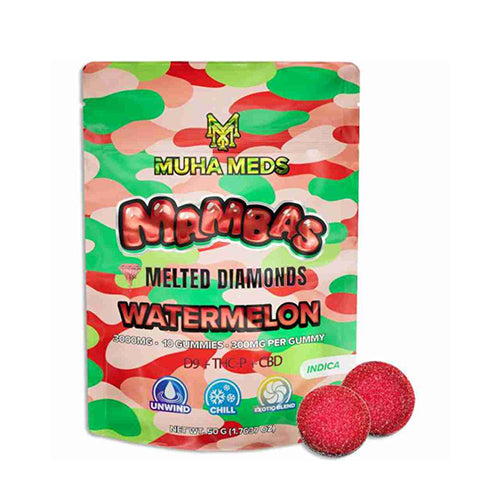 Muha Meds Melted Diamonds Mambas Gummies - Watermelon