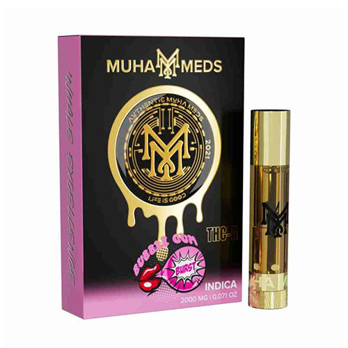 Muha Meds THC-A Cartridge - Bubble Gum Burst