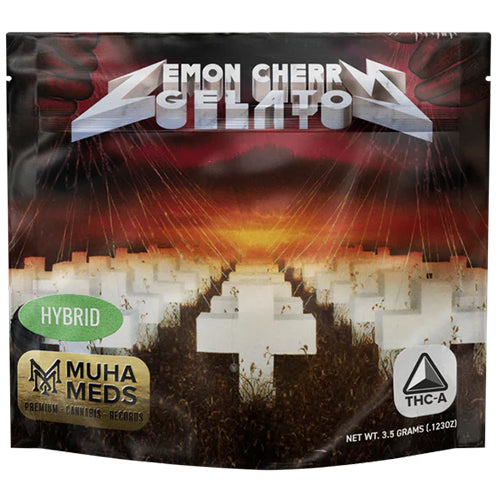 Muha Meds THC-A Flower - Lemon Cherry Gelato