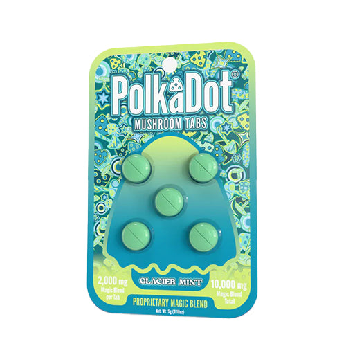 Polkadot Mushroom Tabs - Glacier Mint