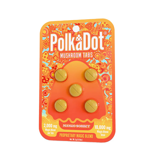 Polkadot Mushroom Tabs - Mango Sorbet