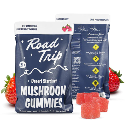 Road Trip Desert Stardust Mushroom Gummies Strawberry