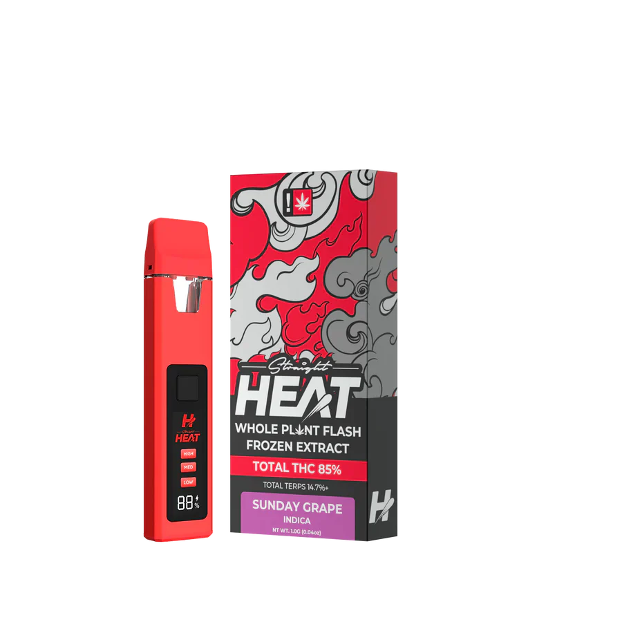 Straight Heat THC Disposable Vape - Sunday Grape