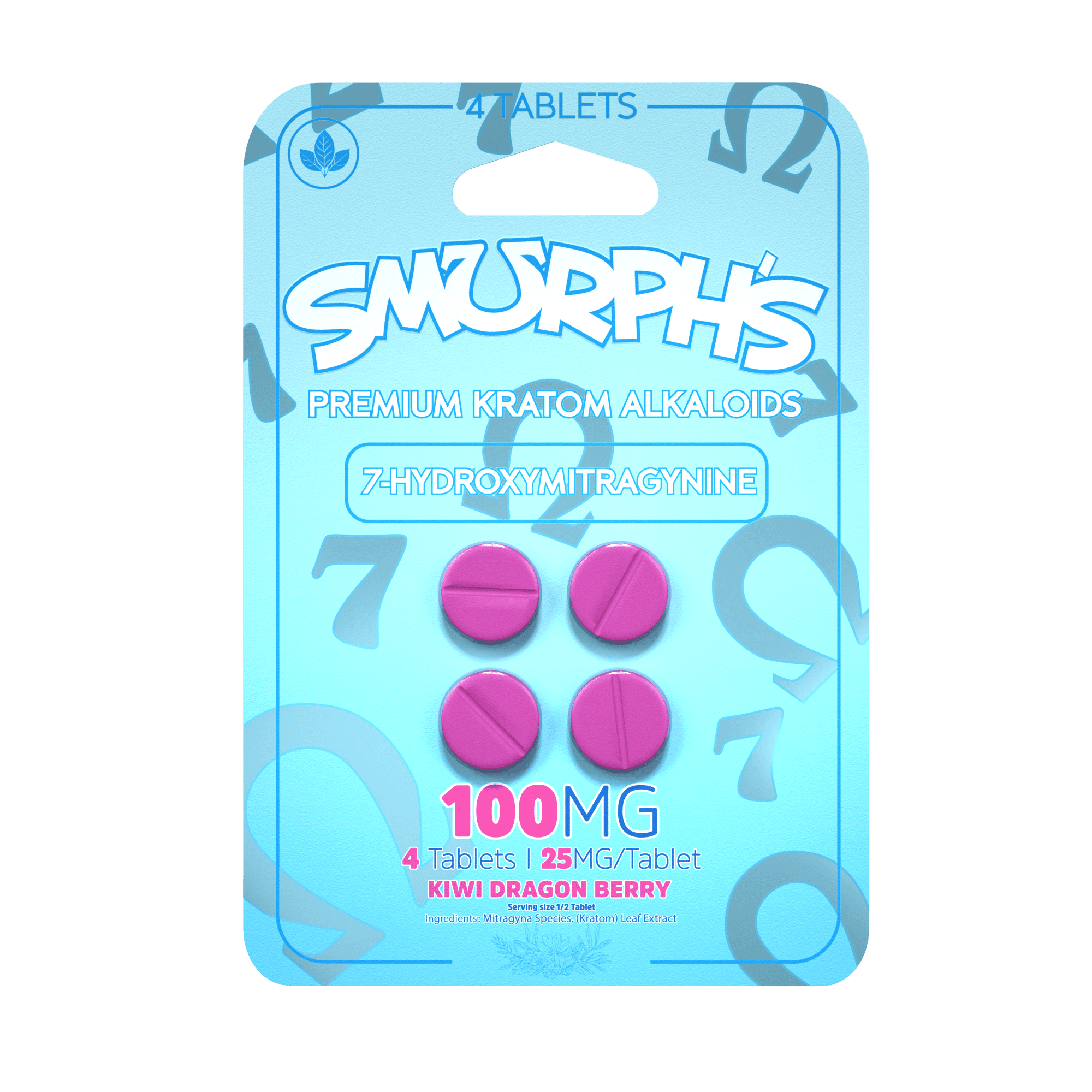 Smurphs 7-Hydroxy Tablets - Kiwi Dragon Berry