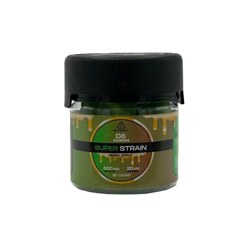 Superstrain D8 Gummies Green Apple
