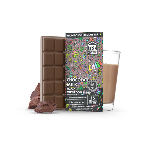 Tre House Magic Mushroom Chocolate Bar Chocolate Milk