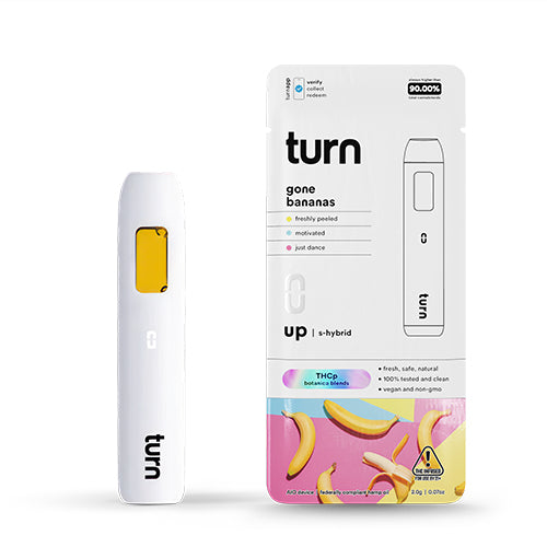 Turn THCP Disposable Vape Pen - Gone Bananas