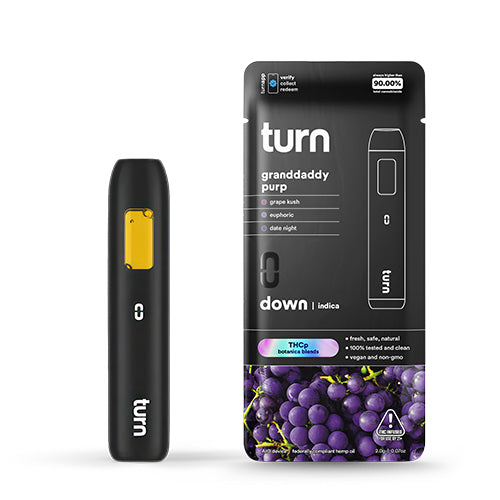 Turn THCP Disposable Vape Pen - Granddaddy Purp