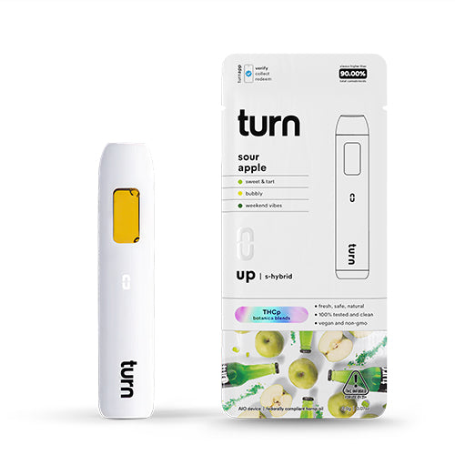Turn THCP Disposable Vape Pen - Sour Apple